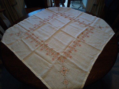 Vintage table cloth with