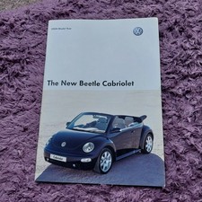 Volkswagen VW New Beetle Cabriolet UK Market Car Sales Brochure 2004 Model Year
