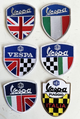 Vespa shield patches various - patches, (various