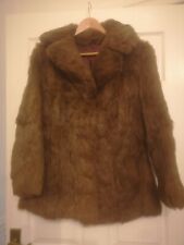 Vintage 100% Real Fur JacketnCoat Coney skins Size 12