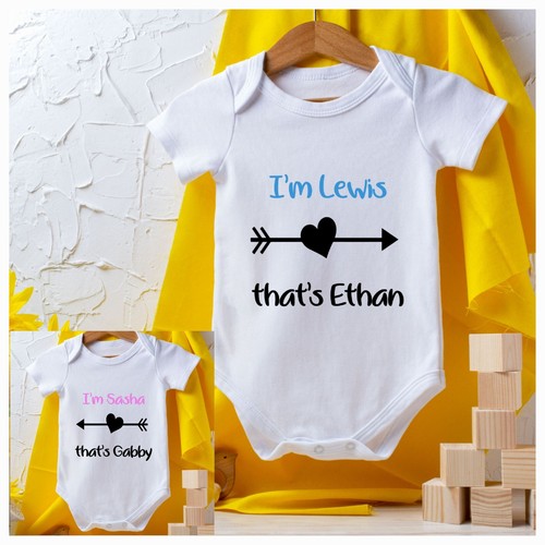 Baby bodysuit twins - x, 2