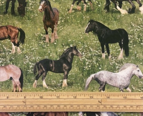Fat quarter heavy horses - fat,