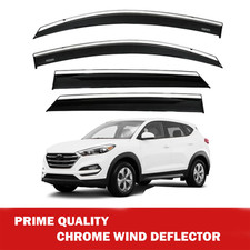 Chrome Car Wind Deflector Set