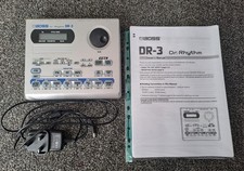 BOSS DR-3 Drum Machine in Excellent Condition with PSU & Printed Manual