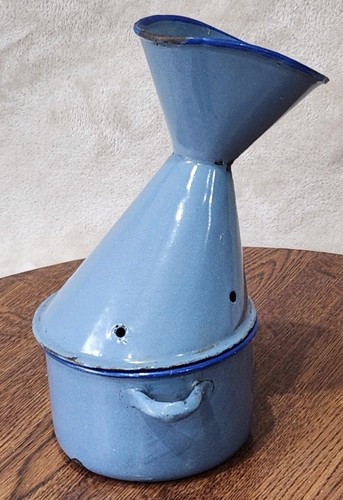 Vintage light blue enamelled - vintage,