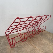 Original IKEA Red Wire Metal FRÄN Fran Wall-Mounted Coat Hook Rack/Hat Shelf