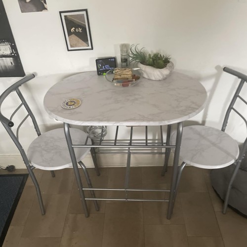Small table and chairs - table, 2