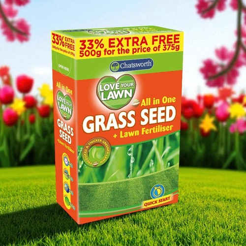 Lawn fertiliser with fast - lawn,
