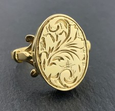 Vintage Sterling Silver Poison Locket Ring, UK Size O