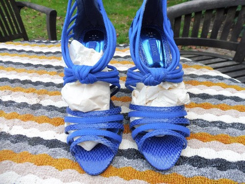 Next bright blue - next, strappy