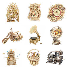 ROKR 3D Wooden Puzzles DIY Jigsaw Model Kit Music Box Buidlding Toys Xmas Gift
