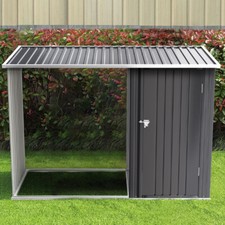 Galvanized log store garden - log,