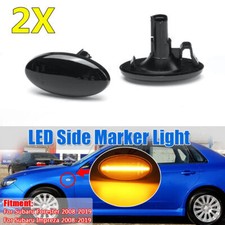 2x Black Lens Side Indicator
