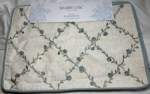Shabby chic placemats flowers - chic,