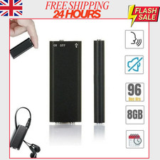 Hidden Mini Audio Voice Recorder Listening Device 96 Hours 8GB Bug Recording