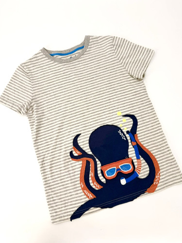 Mini boden appliqued octopus - mini,