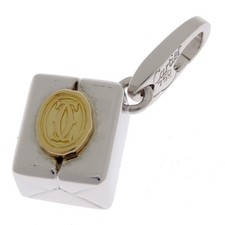 Cartier Box Charm for Men and Women in 750 Yellow Gold