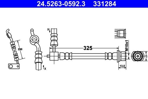 Brake hose for toyota - hose,