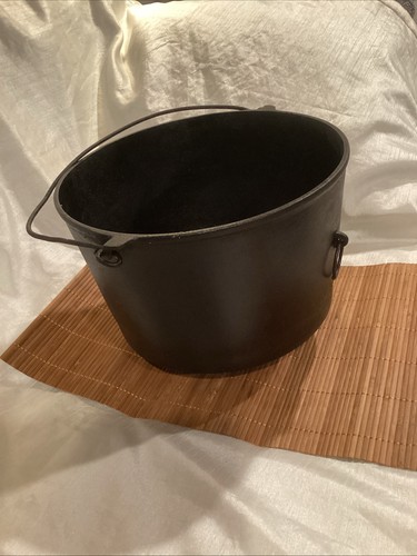 Antique cauldron cast iron - cauldron,