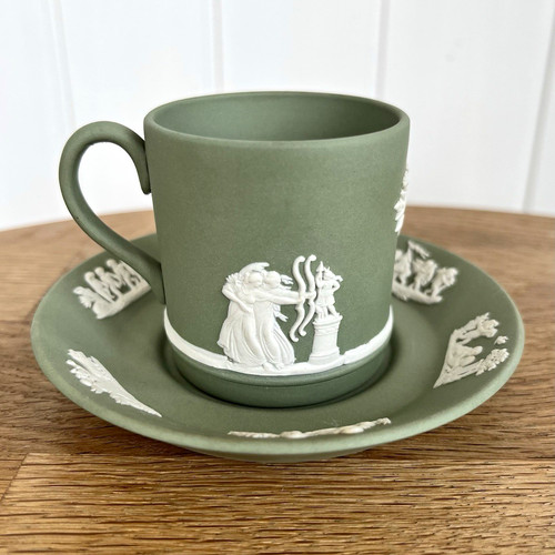 Wedgwood green white - wedgwood, green/white