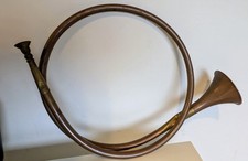 Vintage Copper French Horn/ Hunting Horn w/ Brass Fittings