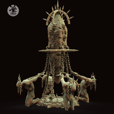 Dark sci fi fantasy scenery