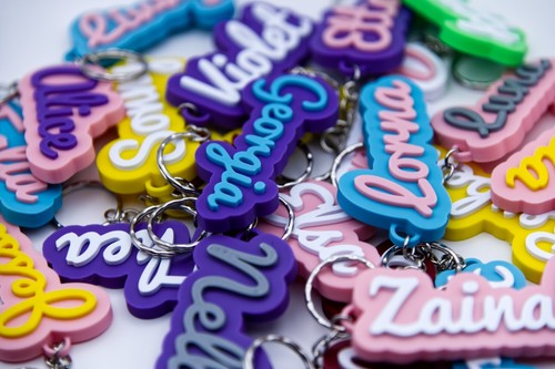 Personalised name keyring two