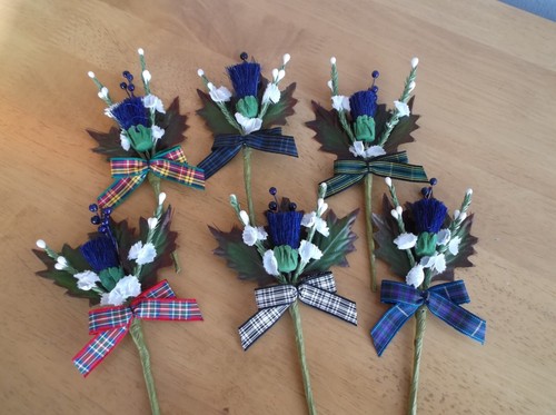 Scottish thistle berries - thistle, white
