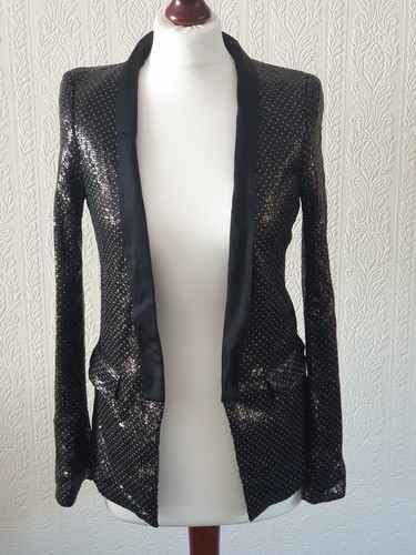 Zara black gold - zara, blazer