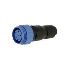 5X PX0411/06S/4550 Connectors: round female plug, 6 pins, 125V, contactless