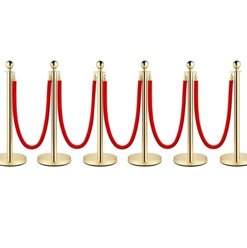 Stanchion post queue red - stanchion,