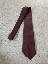 Anthony Haines Tie Scottish Wool Red Vardoc Vibatge 1950’s 99p no reserve