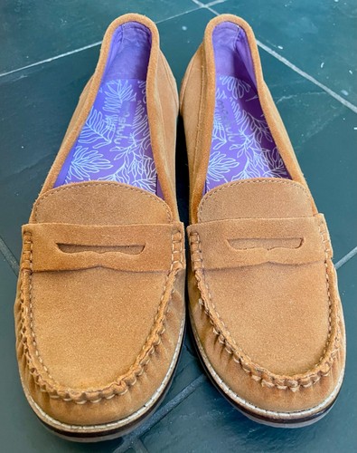 Moshulu suede loafer - tan,