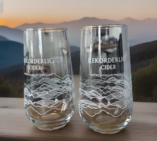 2 Rekorderlig Cider glasses