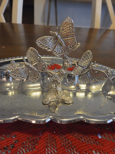 Vintage metal silver tone - silver,