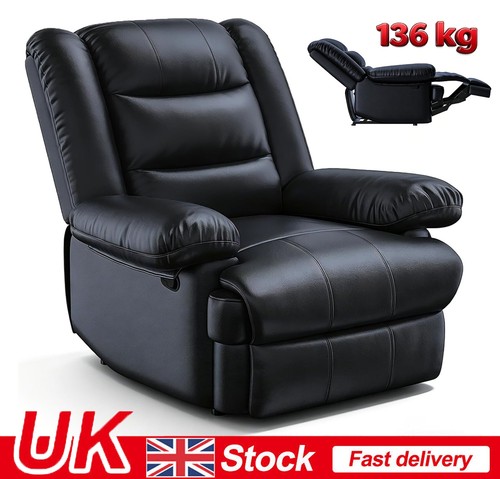 Manual recliner armchair - recliner, pu