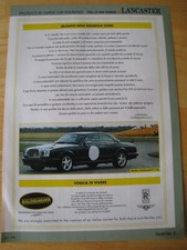 BENTLEY ITALIAN MARKET ROLLS-ROYCE CARS ITALIAN 1997 ADVERT A4 FILE 33