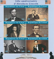 Chad 2021 CTO Abraham Lincoln Stamps US Presidents Historical Figures 6v M/S