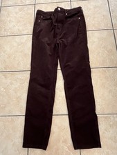 Ladies Marks and Spencer Brown (Bitter Chocolate) Corded Jeans Size 14 Short