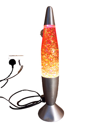 Glitter lava lamp decorative - glitter,