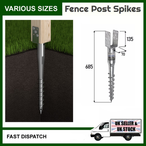Ground screw fence post - screw,