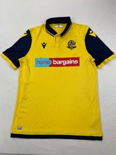 BWFC Bolton Wanderers away shirt 2021-2022 yellow blue size Medium