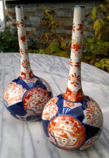Antique Pair Japanese Imari