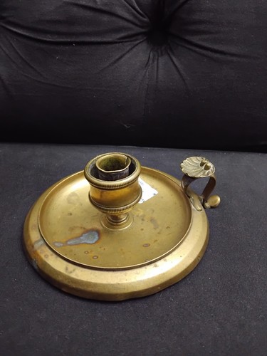 Antique 18c brass chamber - antique,