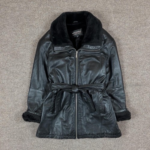 Vintage wilsons black leather - wilsons,