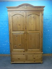 CHUNKY / SOLID WOOD /  LARGE / WIDE WARDROBE 2DEEP DRAWERS - VISIT OUR WAREHOUSE