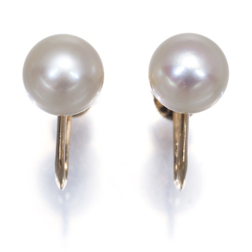 Auth mikimoto earrings - earrings, akoya