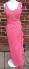 Betsy & Adam by Linda Bernell Pink Maxi Dress Size 12