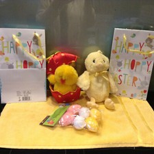 2 EASTER PLUSH  CHICK and