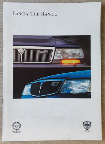 Lancia range brochure - lancia, 1992